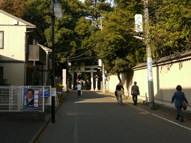 布田天神参道から布田天神