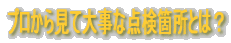 �v�����猩�đ厖�ȓ_���ӏ��Ƃ́H