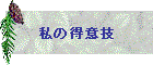 私の得意技