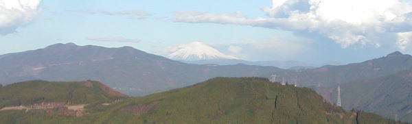 ビンカ峠からみた富士山