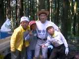 山で撮影